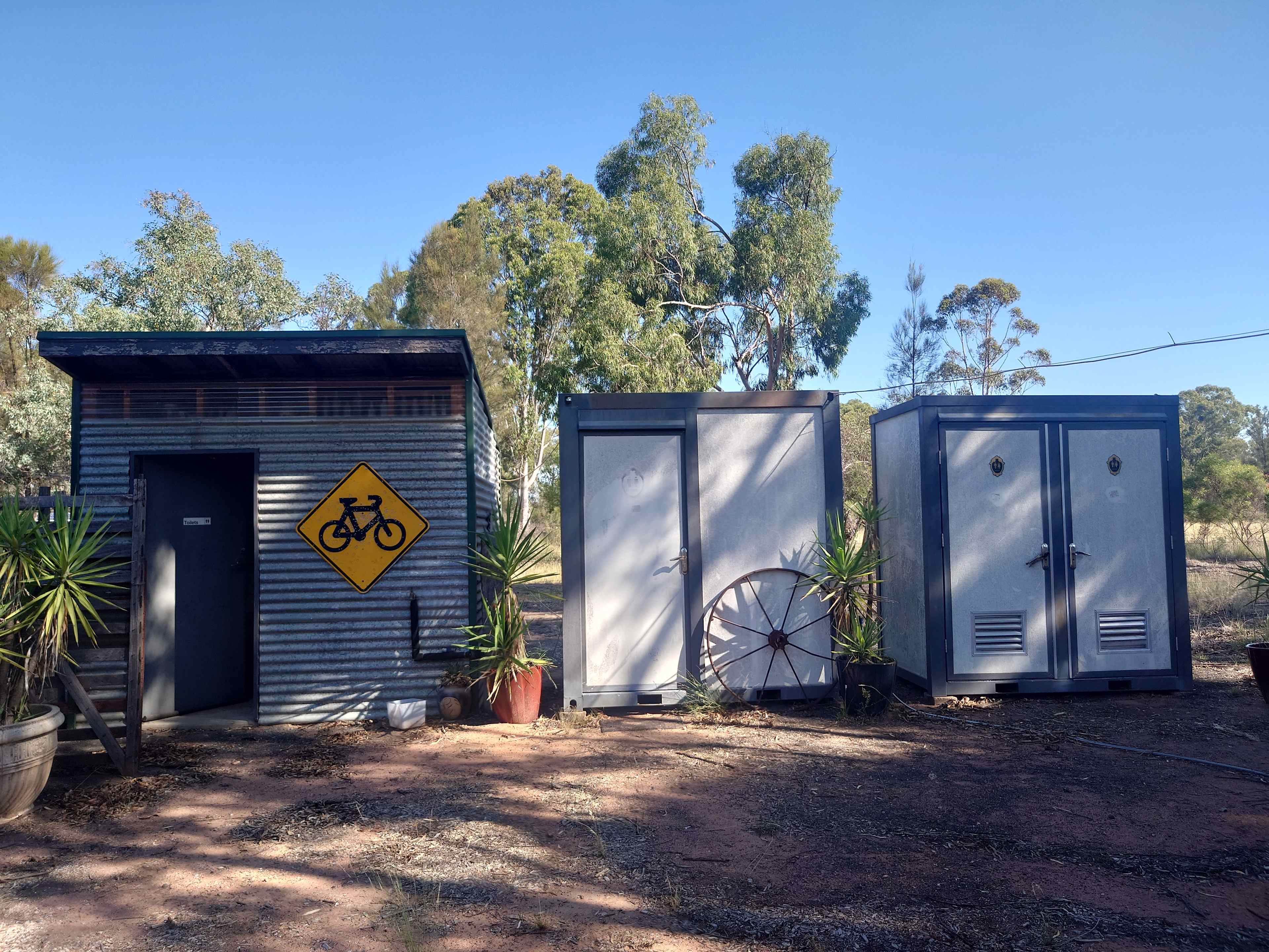 Shower and toilets