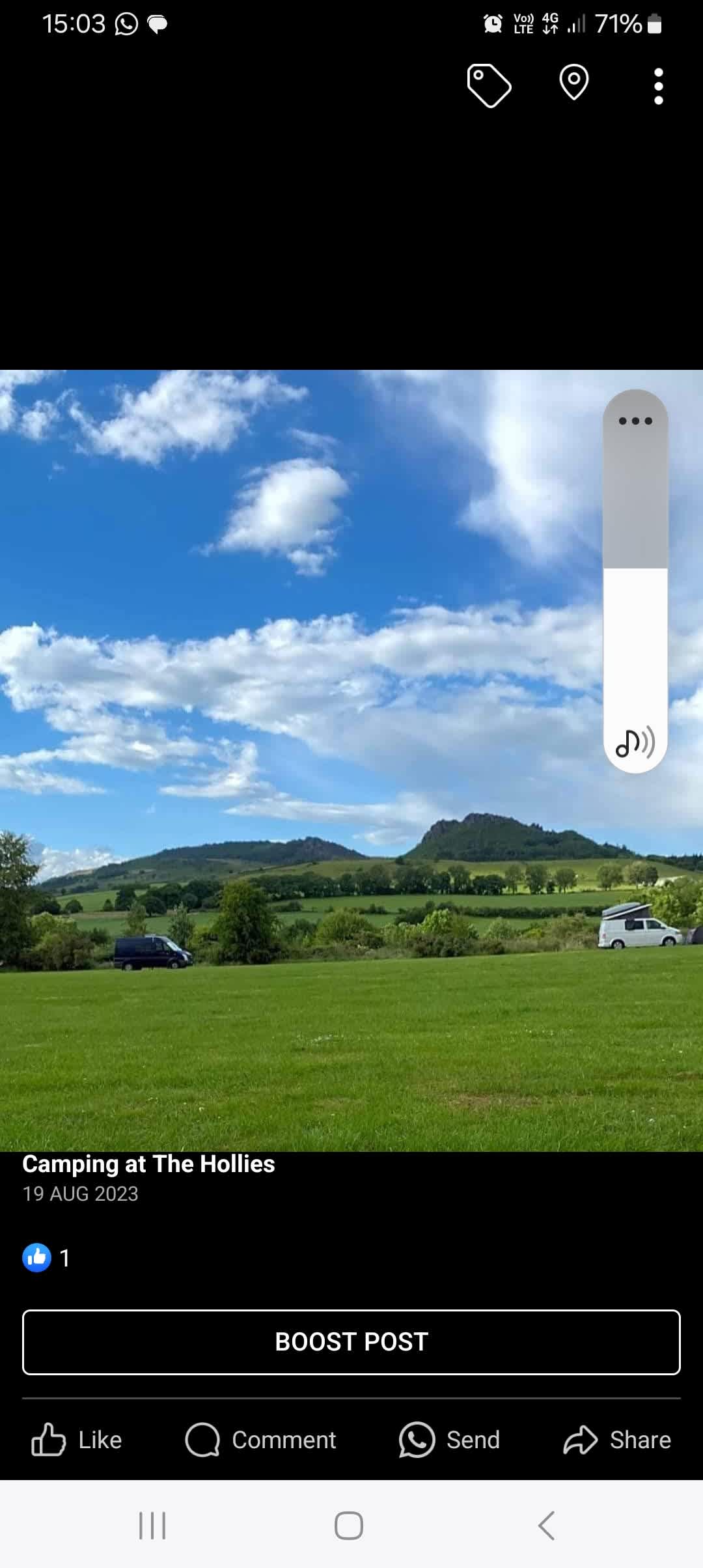 Camping at The Hollies