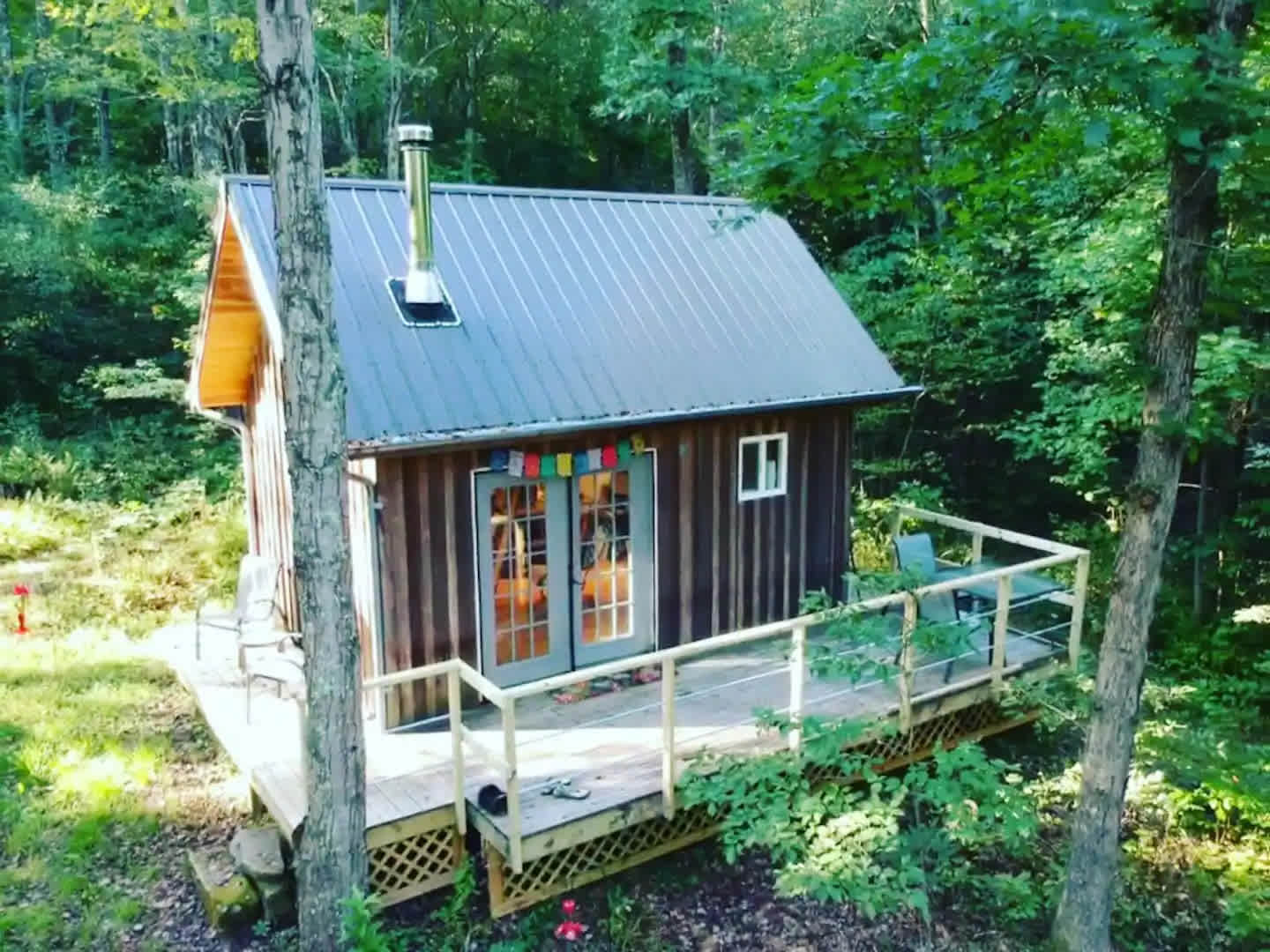 Tiny EcoCabin + Platform on 7 Acres