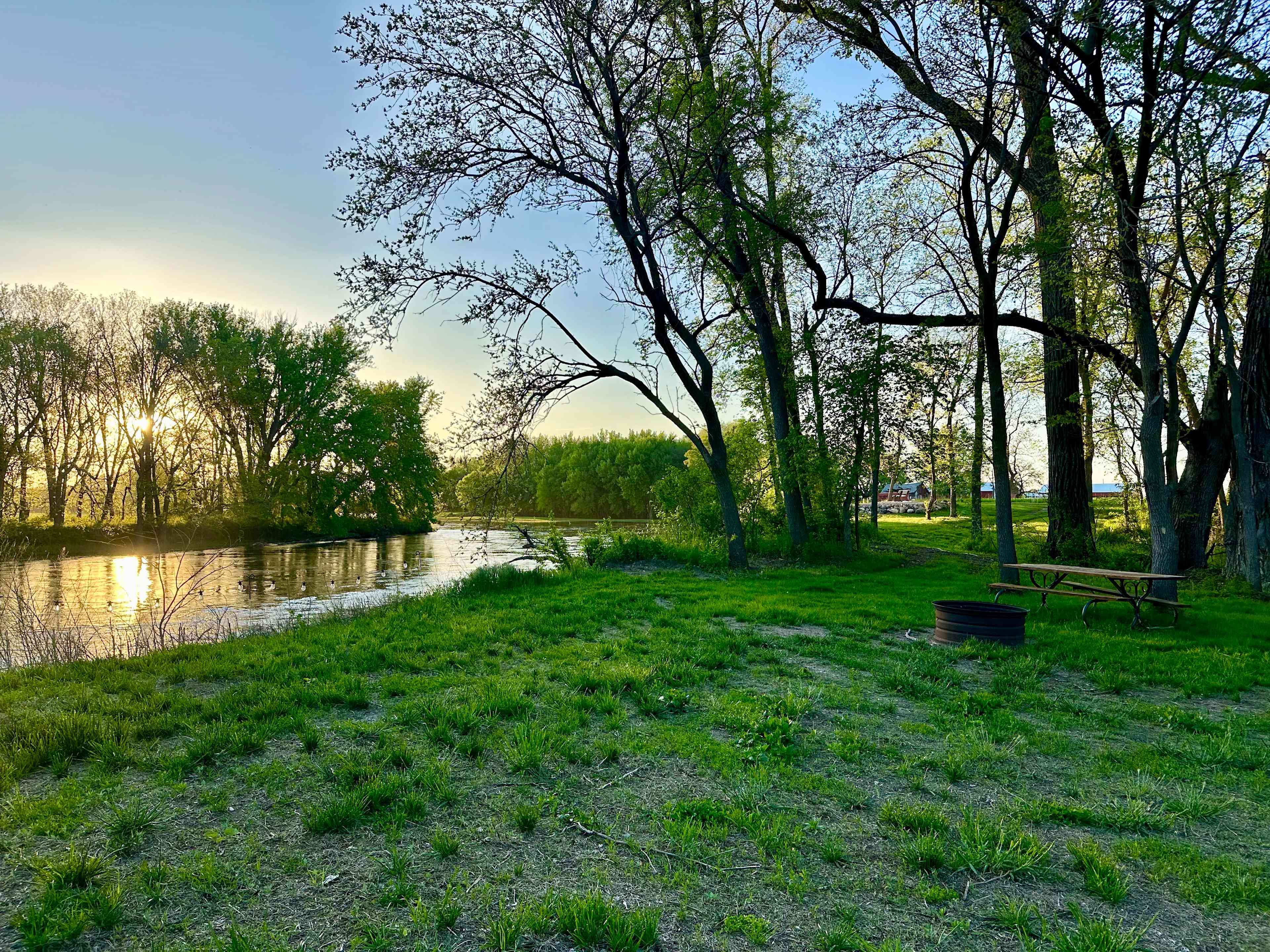 Tent camping on the Raccoon River