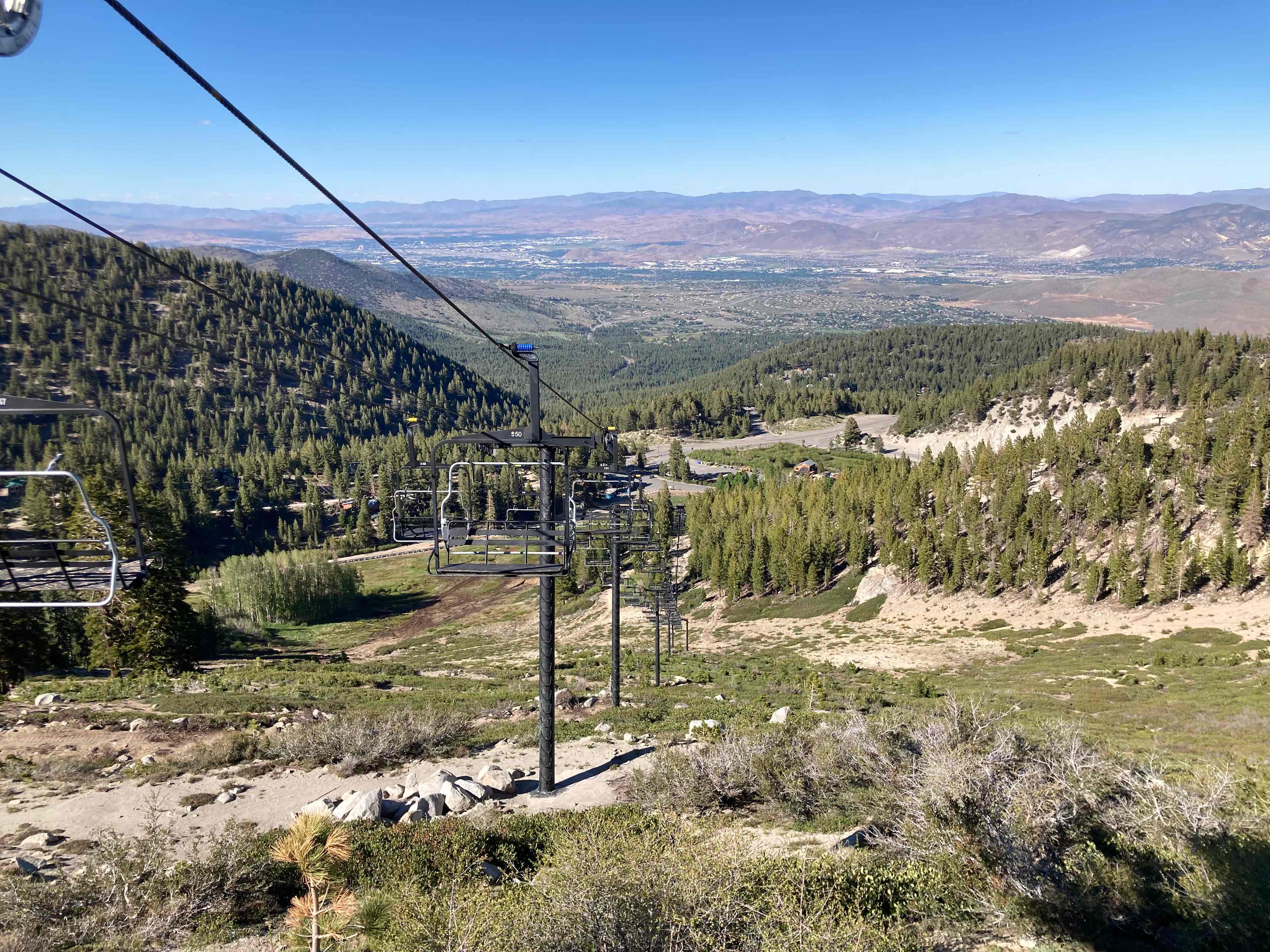 Photo from the top of the bike park camp situated near building