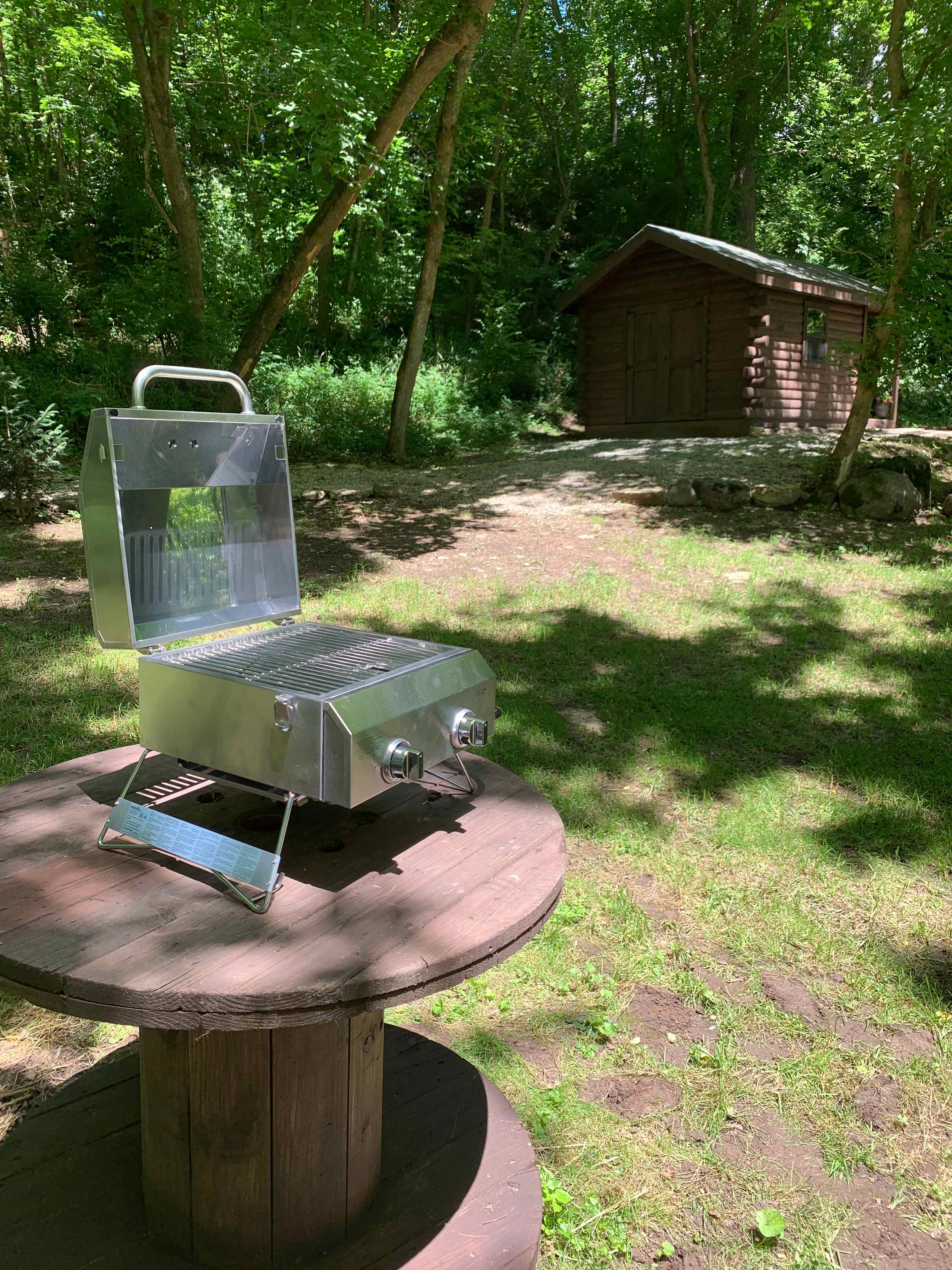 See our add-ons if you'd like for us to setup a propane grill!