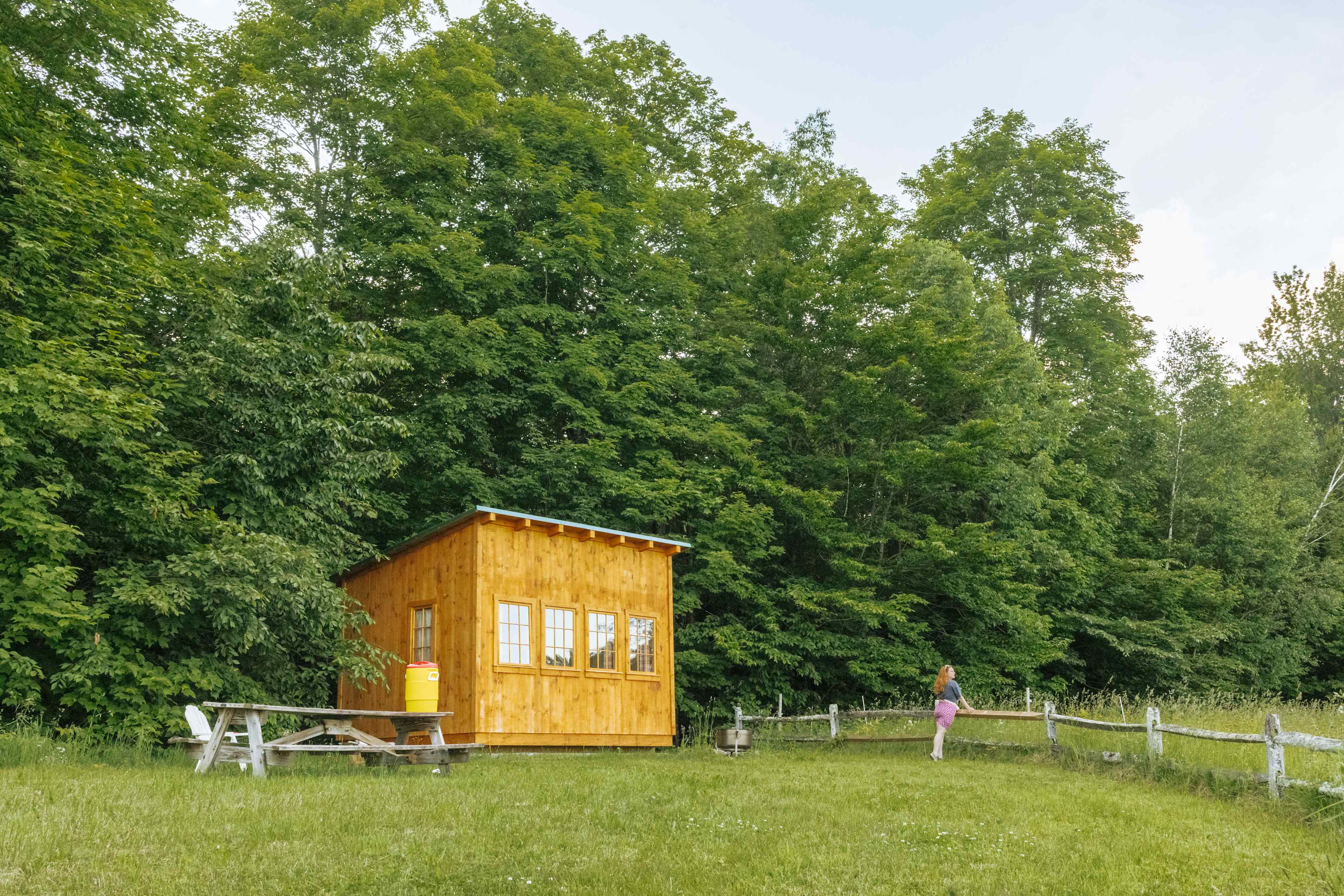Your site is tucked up against the trees. 