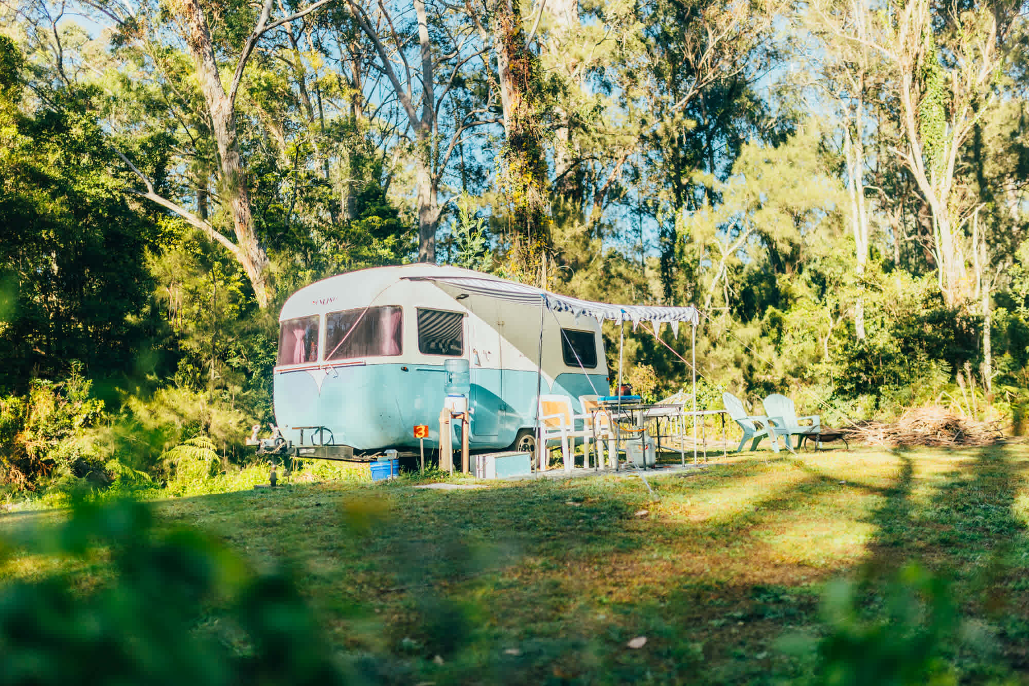 retro caravan setup