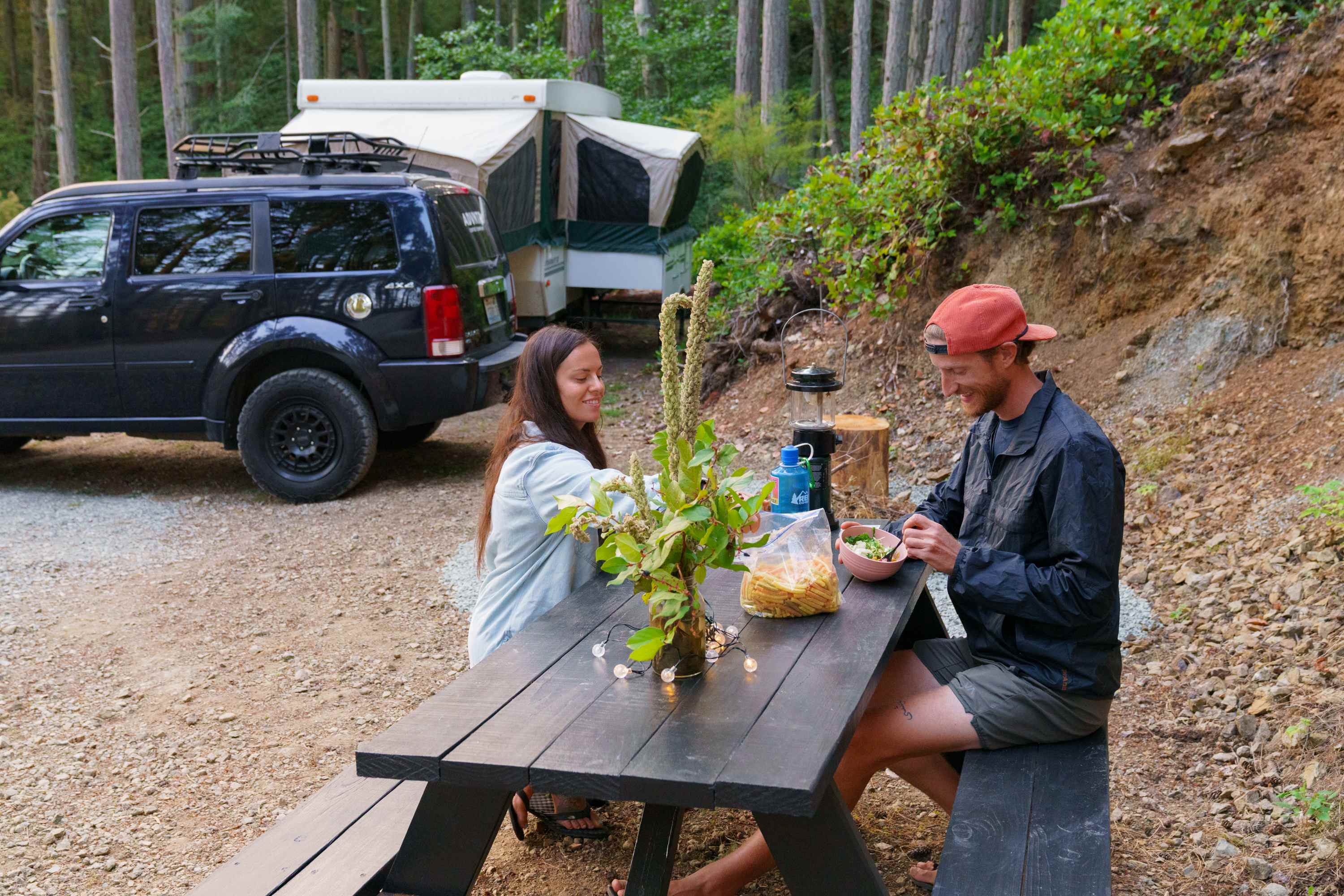 Nice to have our own picnic table as well to enjoy some space and eat.