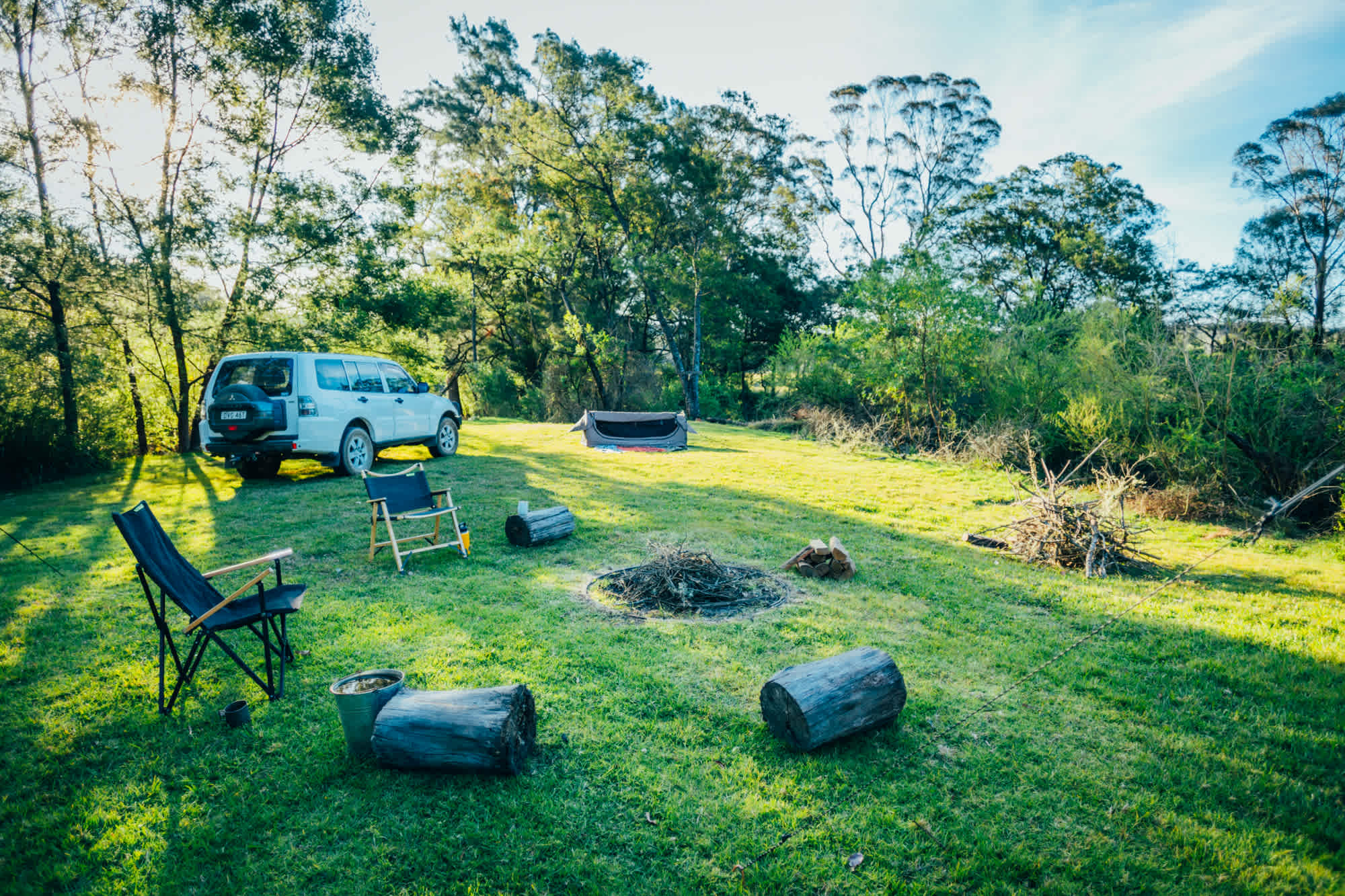 Nice afternoon light at the camp