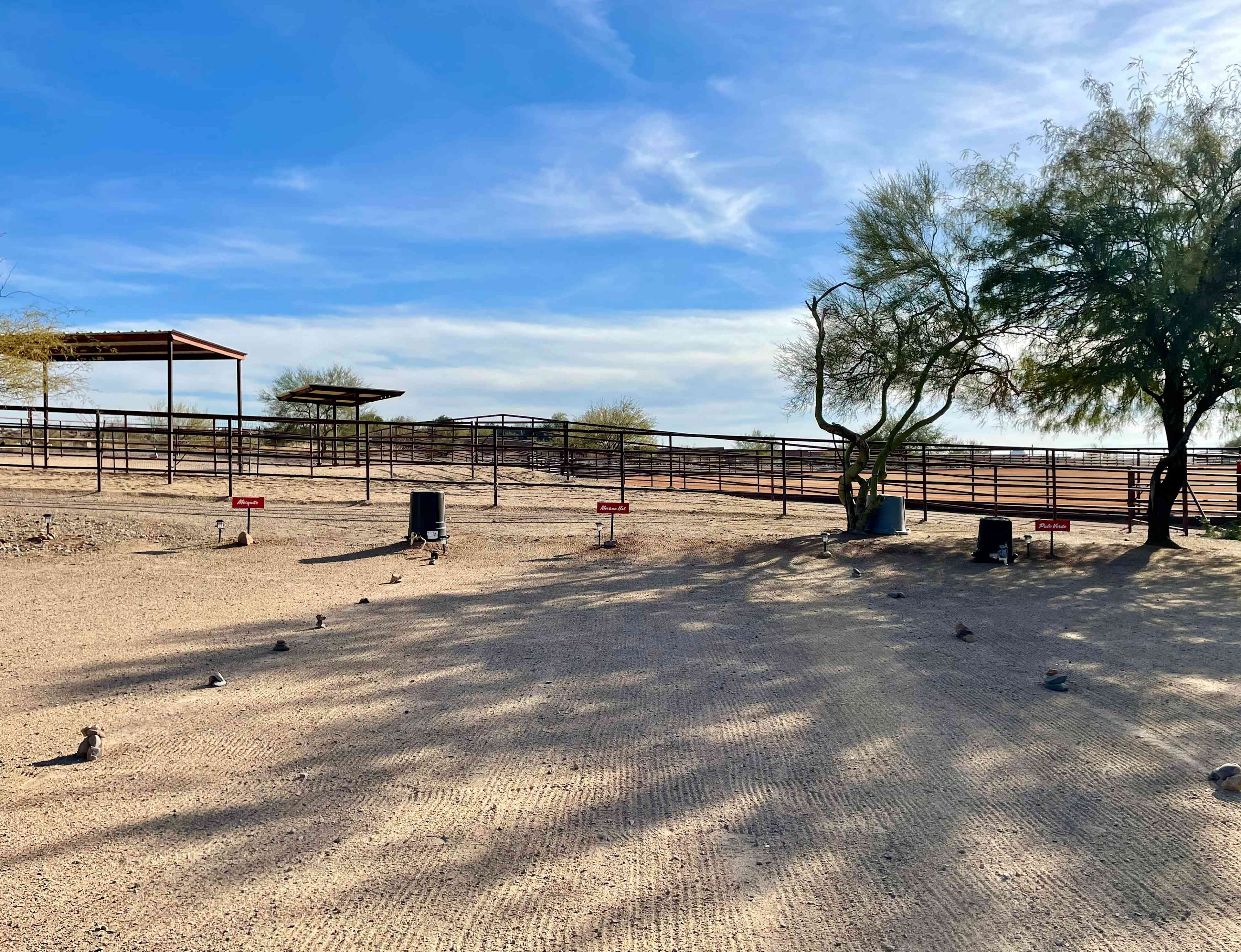 Mexican Hat site in the middle of lot.