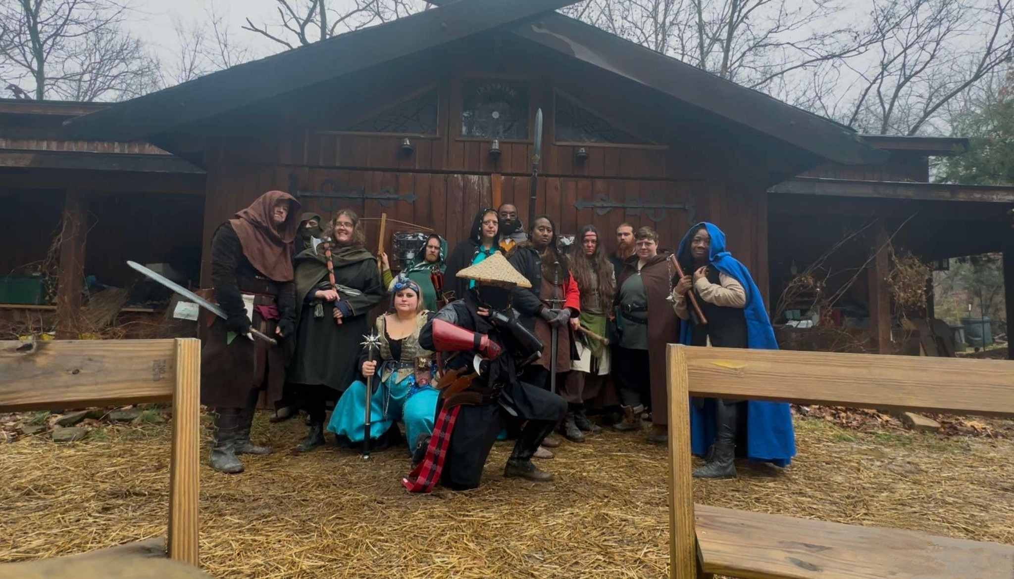 Group pic at the front double doors
