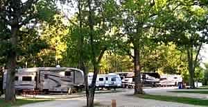 3. Sites 12-18 Year Round with Full Hookups 50/30 Amp for Self-Sufficient RVs (Upper Area) Some shade, some grassy area