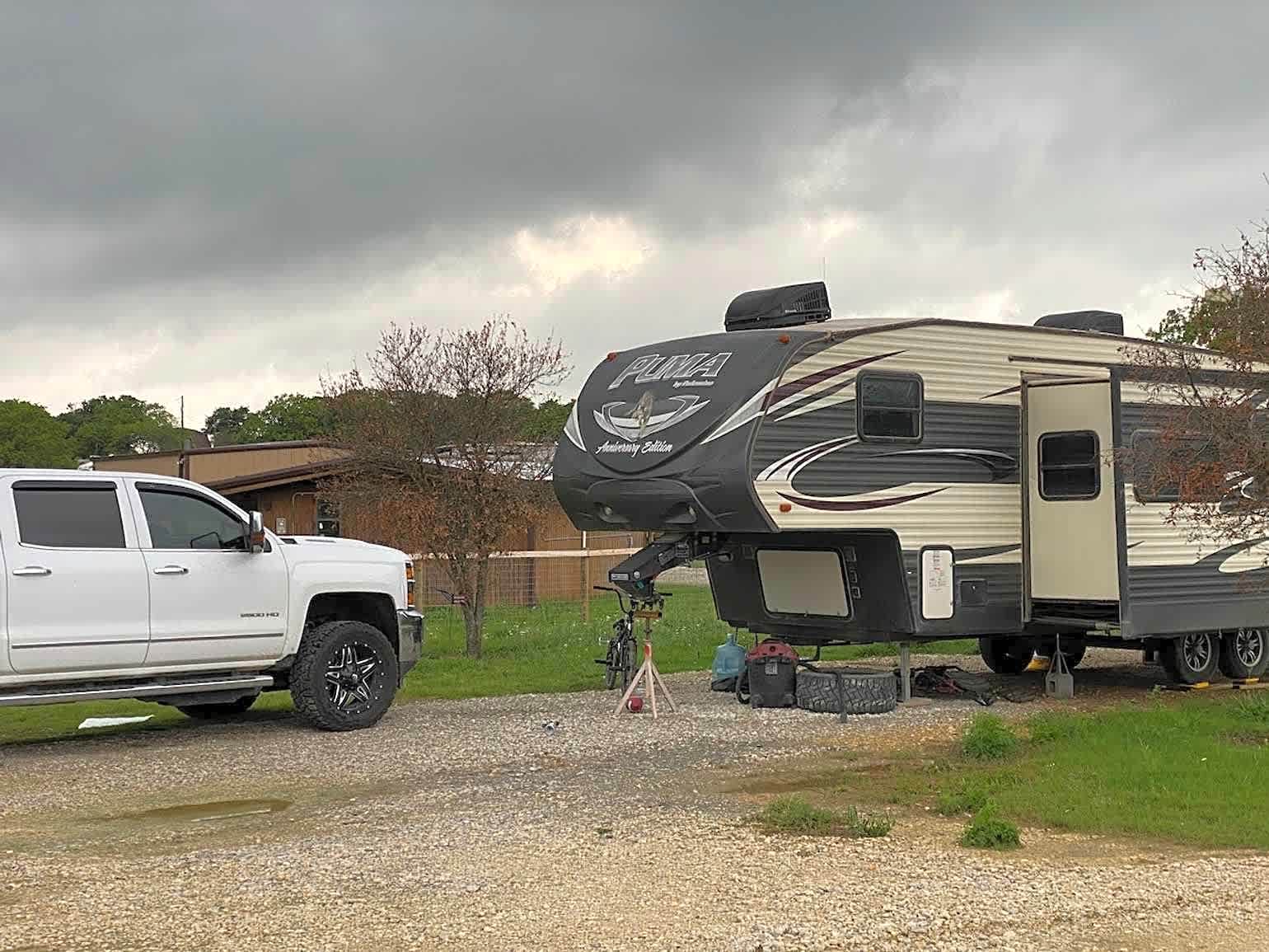 RV Back In Full Hook Up