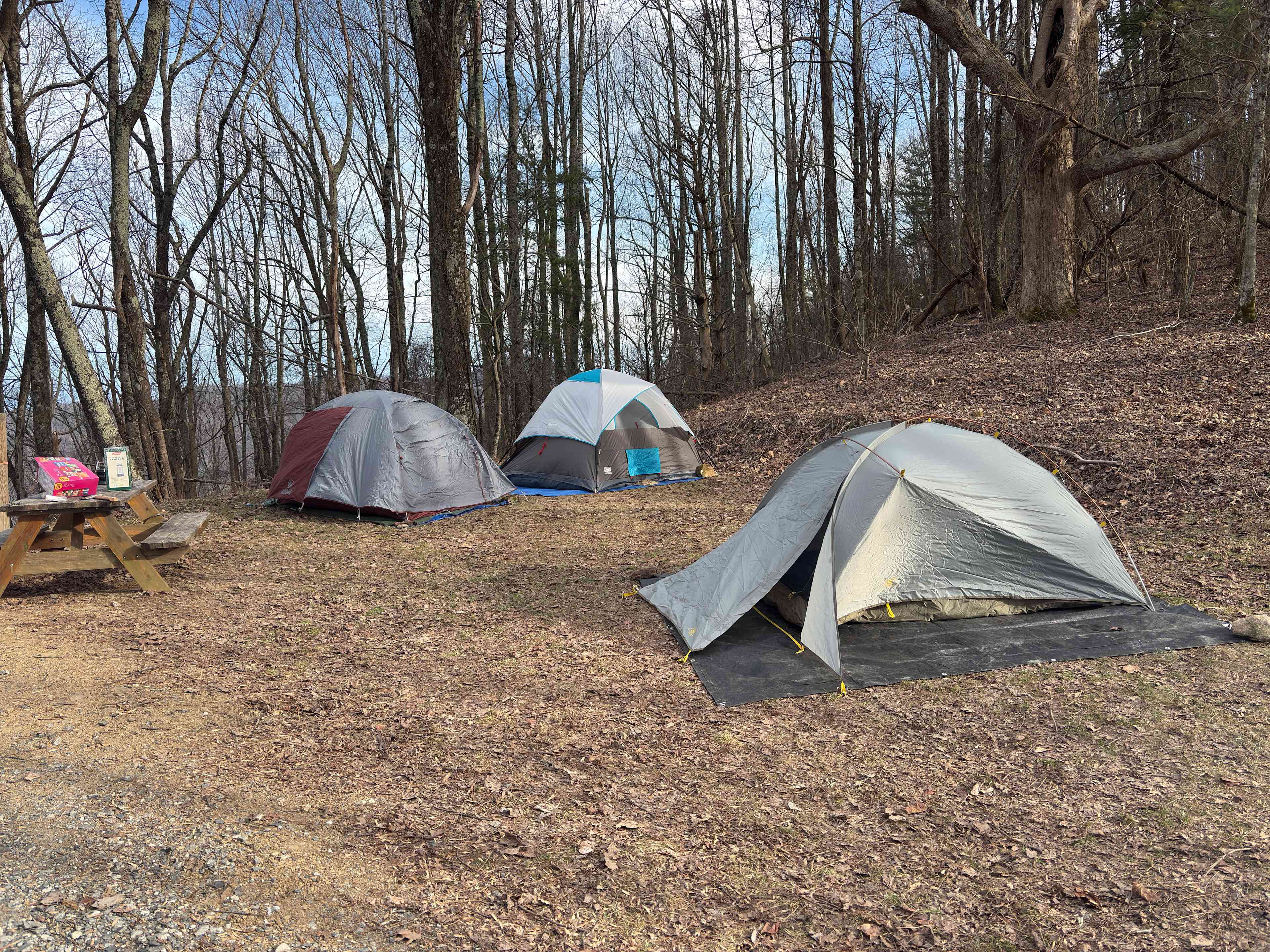 Campsite in March