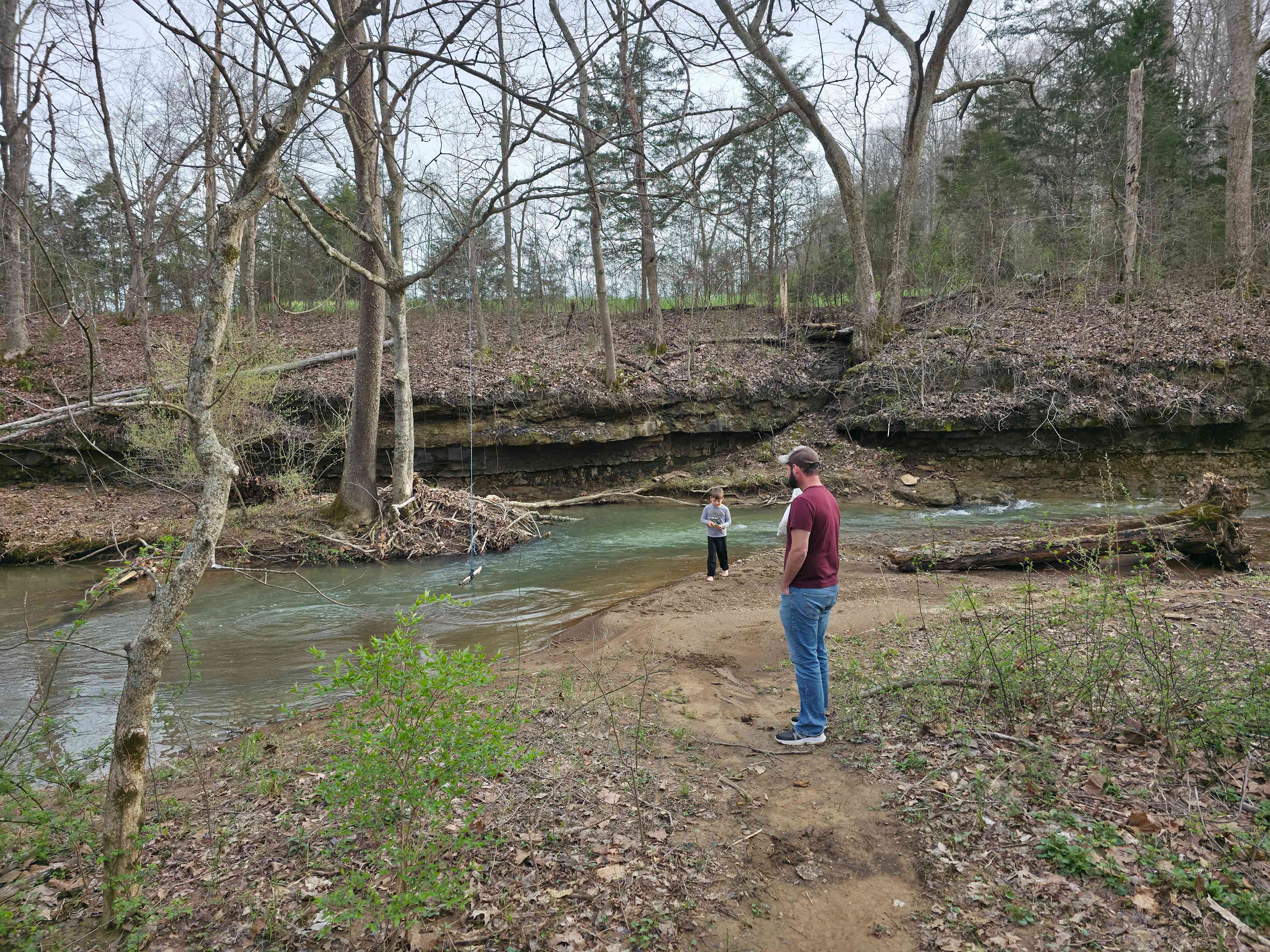 Gorgeous stream that runs the perimeter of the property