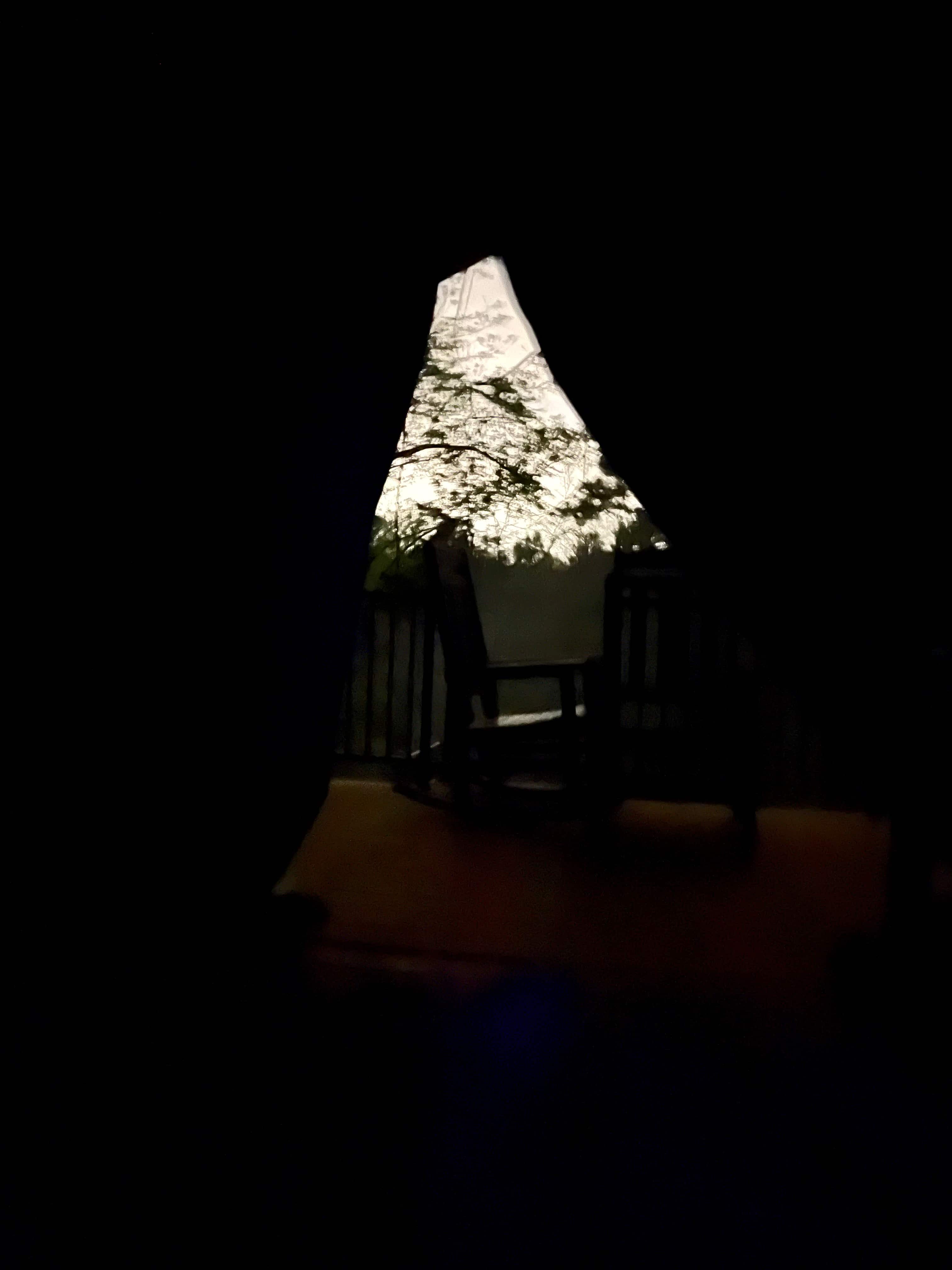 Night shot from inside 