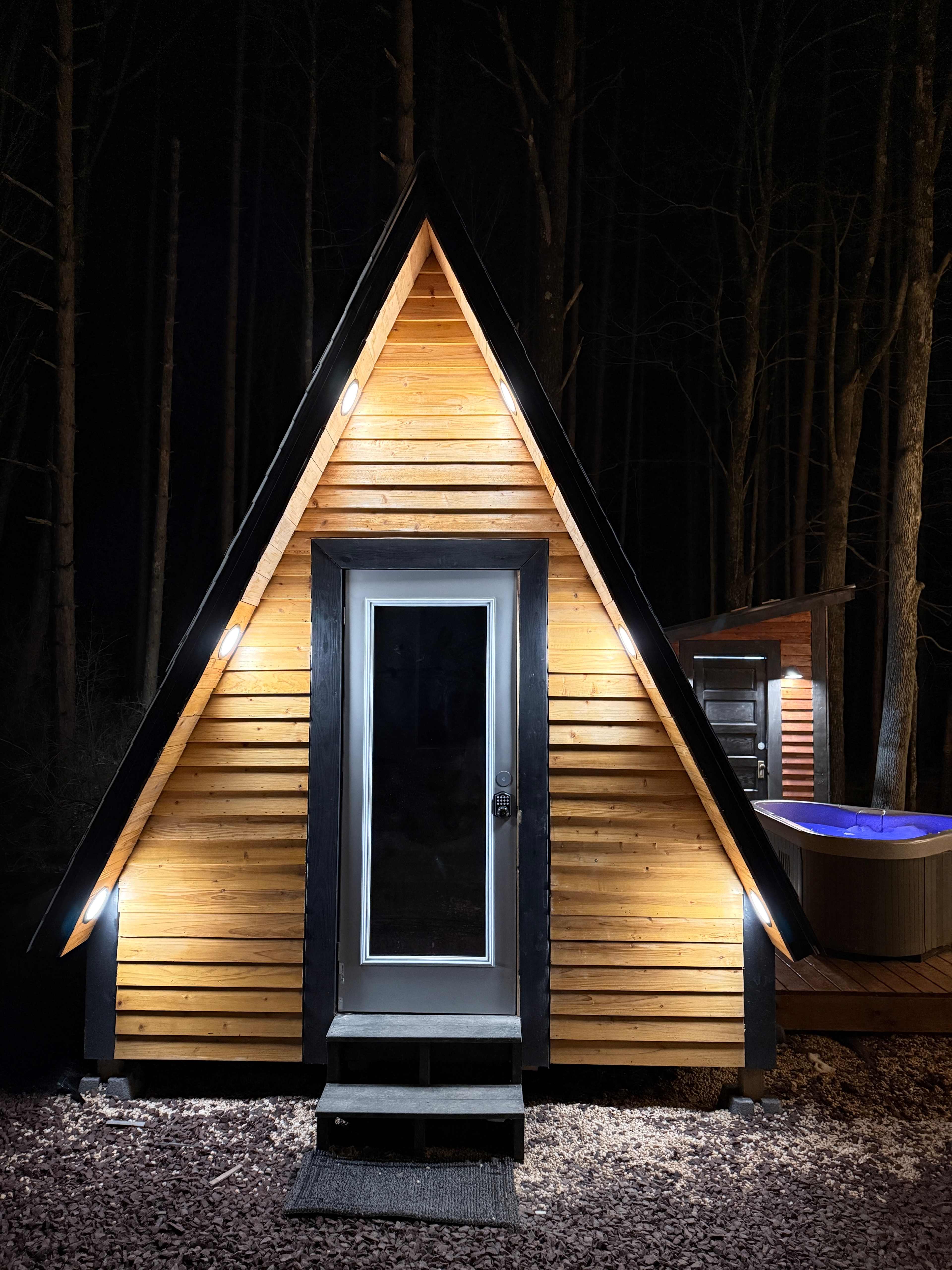 Tiny A-Frame W/ Heat/AC & Hot Tub