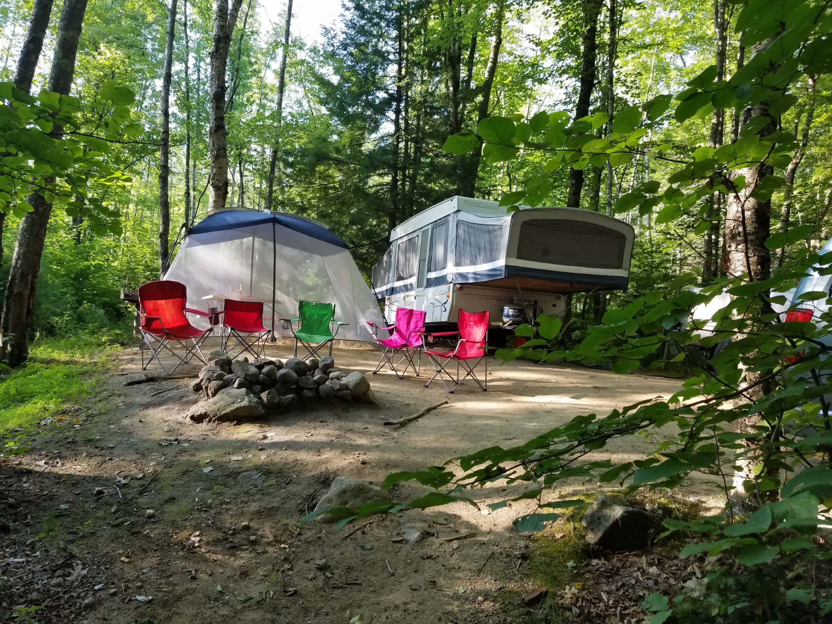 Tent Campsite With Water And Electric