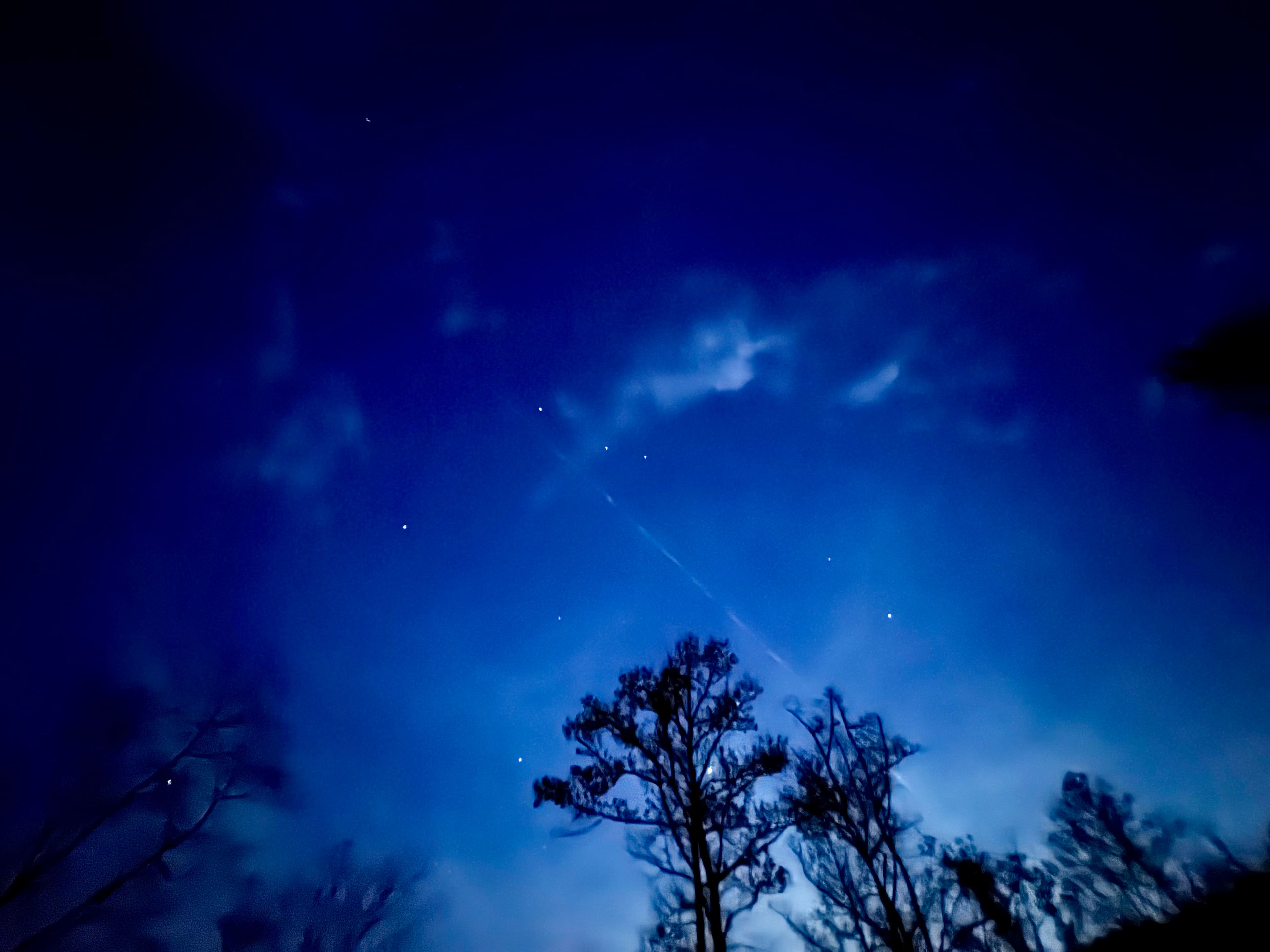 Night view from hot tub!