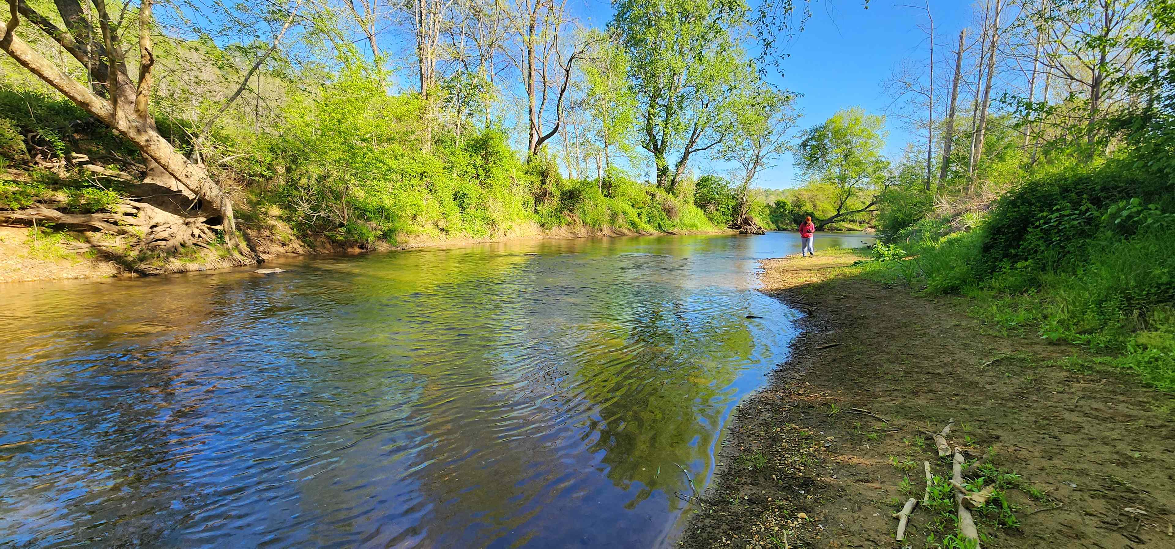 The Robinson river directly below the campsite