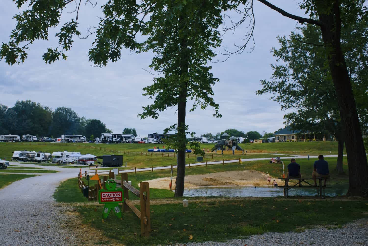 Campbell Cove Campground by Lake Logan in the Hocking Hills