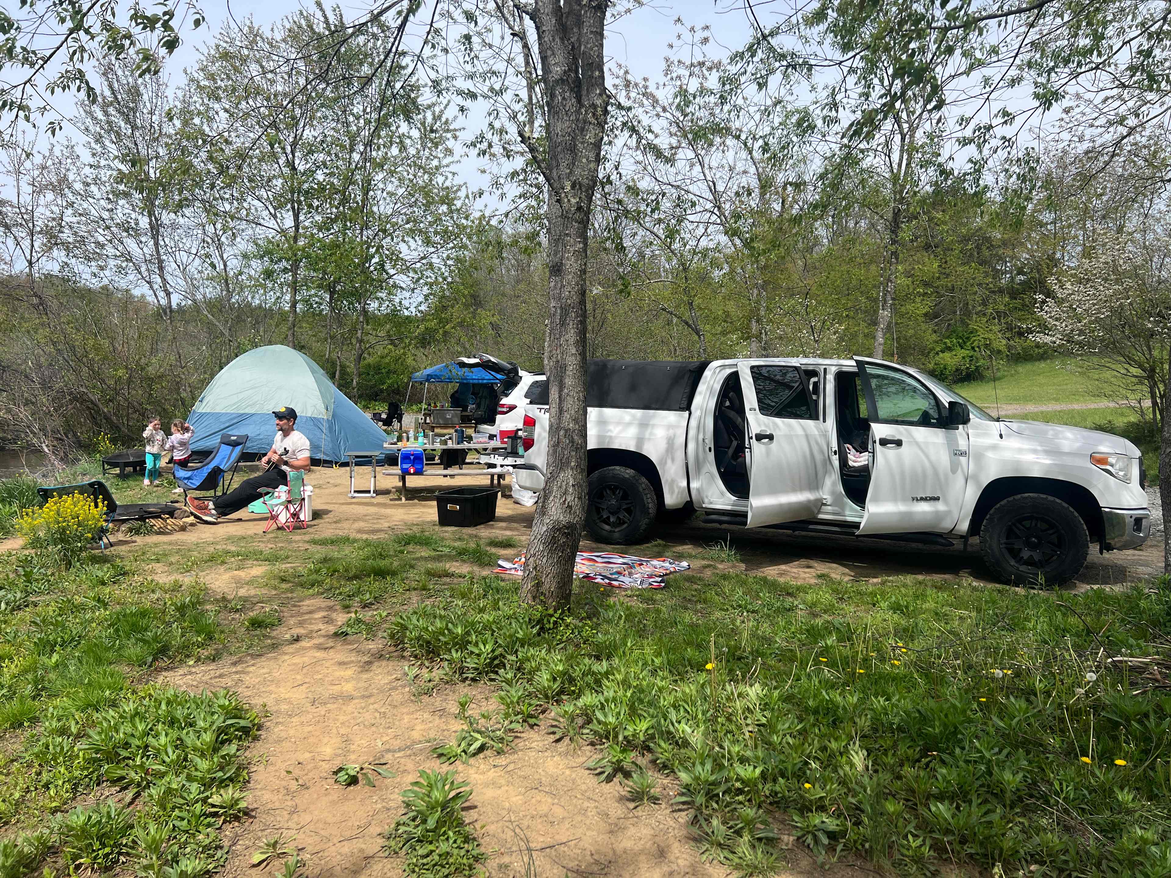 View of campsite five