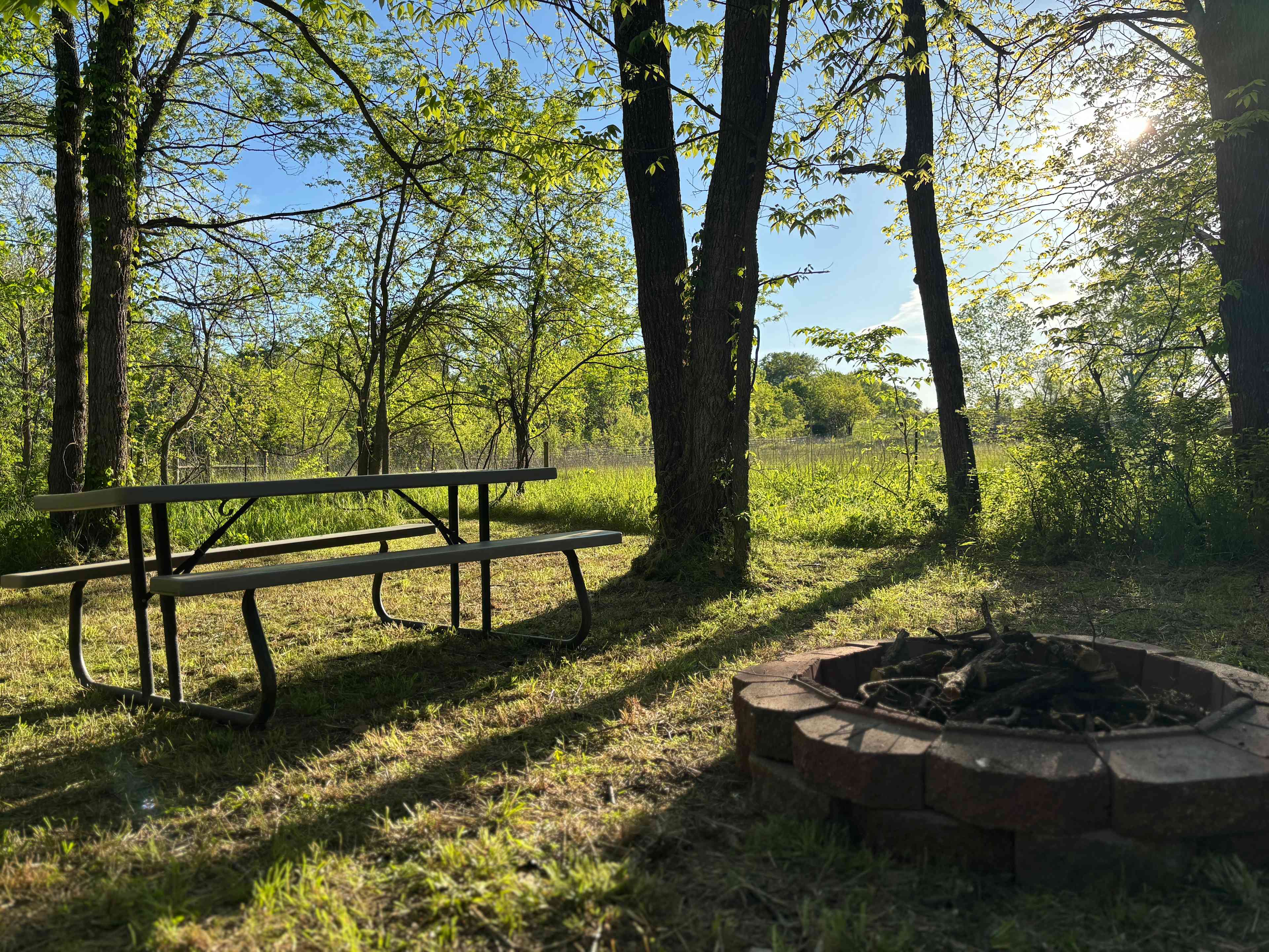 Secluded spot just off trails with surrounding Creekside. 