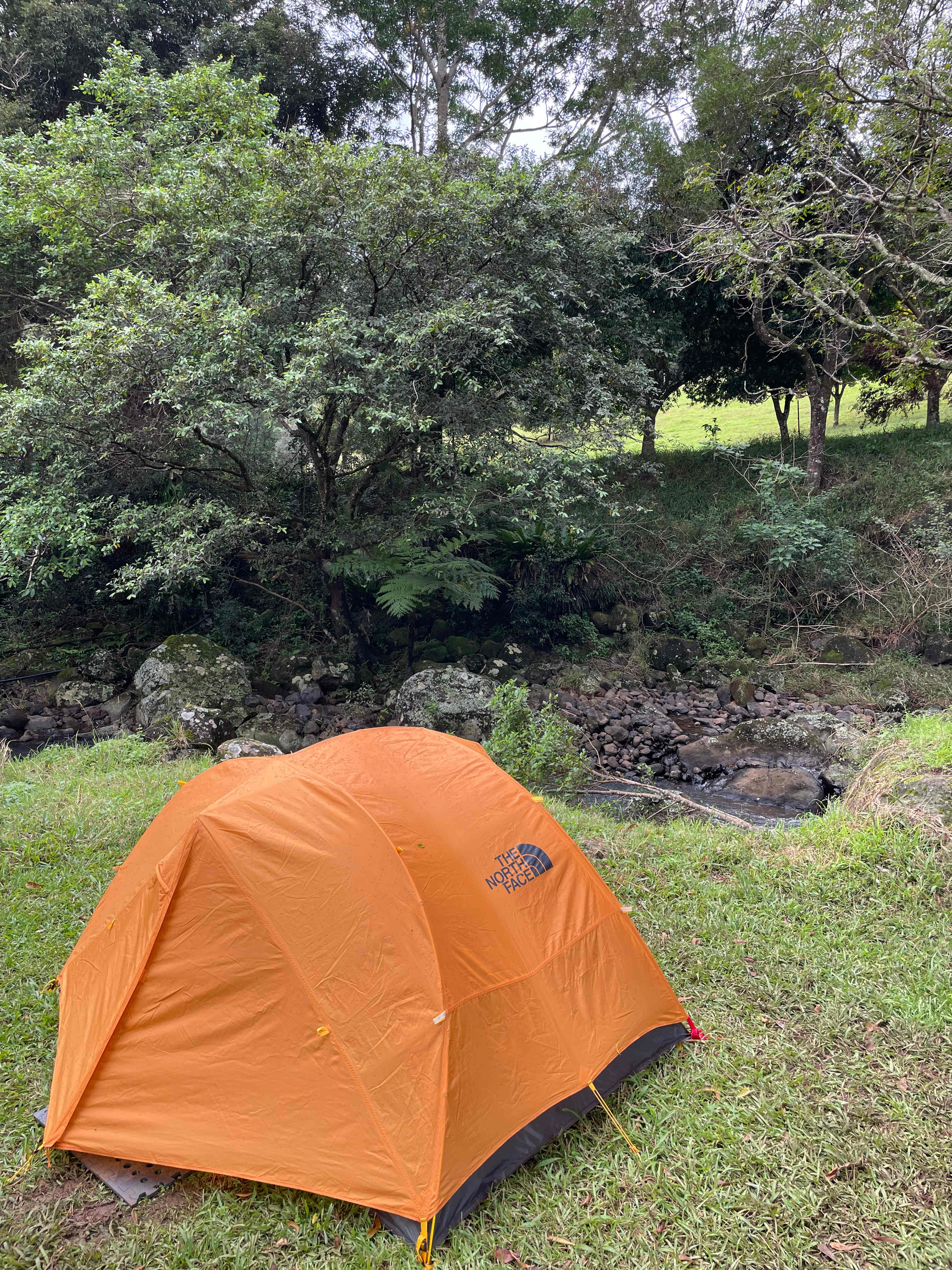 Waterfall creekside site