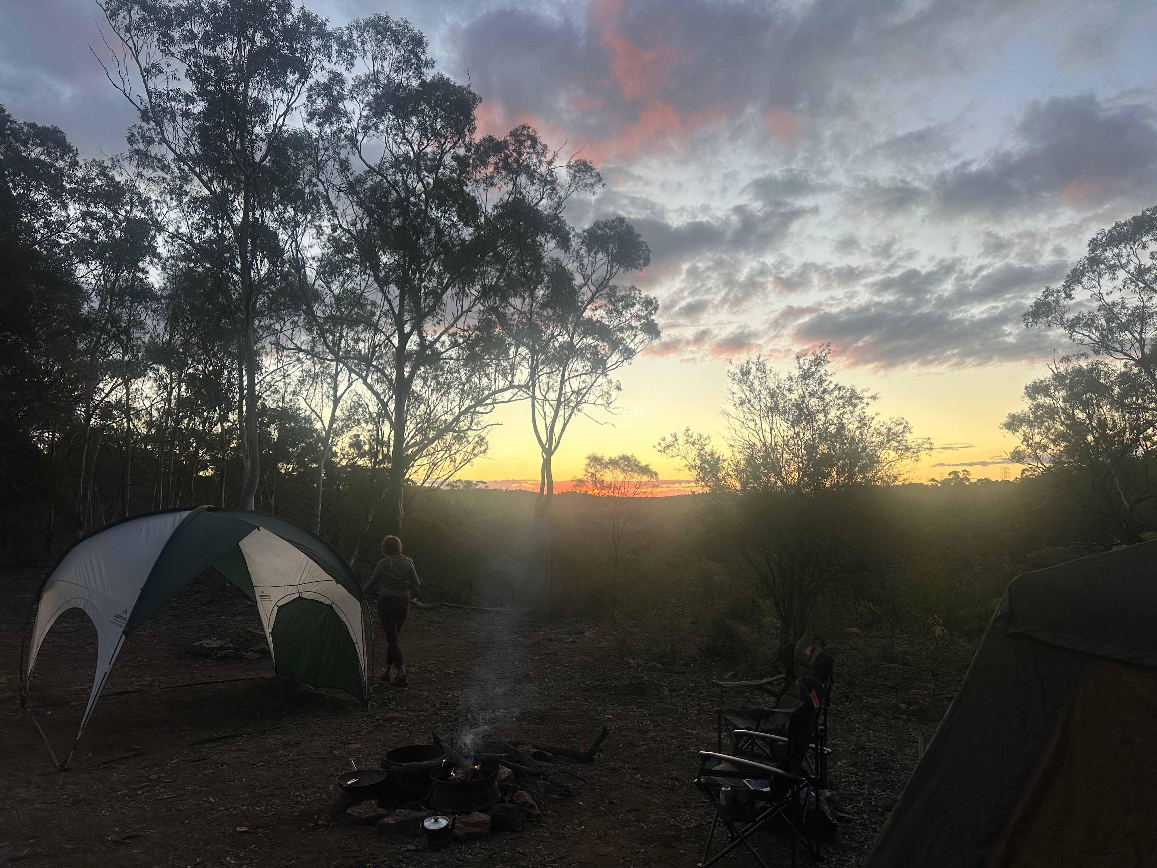 Hillside Camp on Bow River