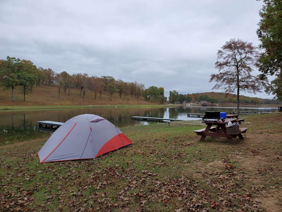 Site #1 looking towards the lake. More sites in this direction.
