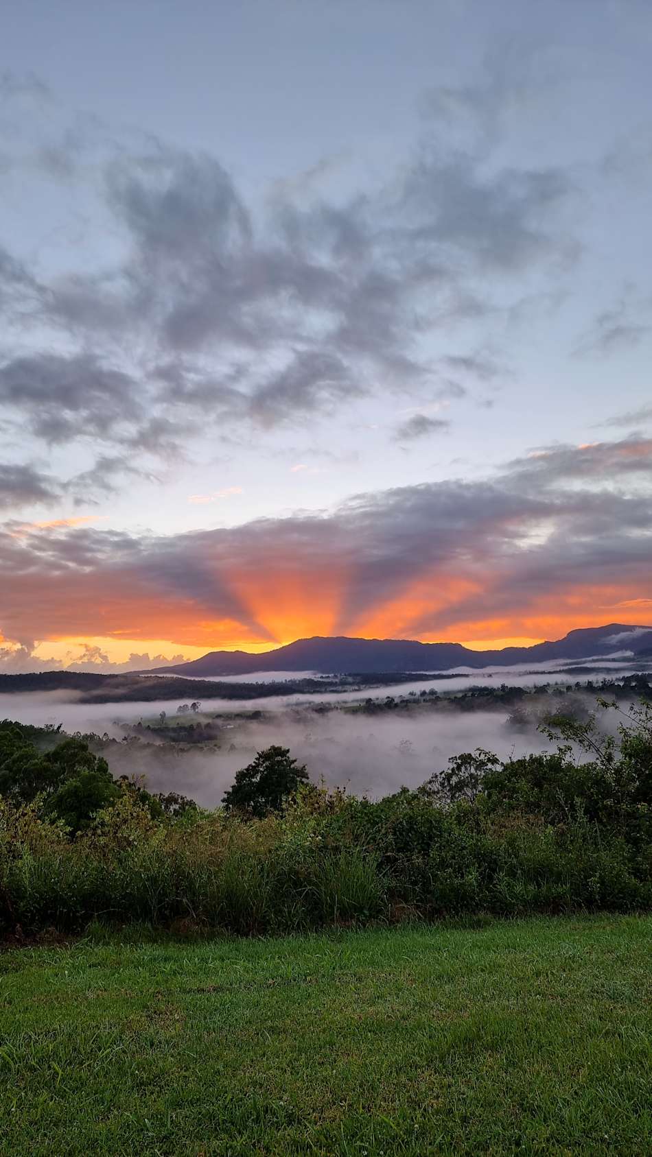 sunrise from the lookout