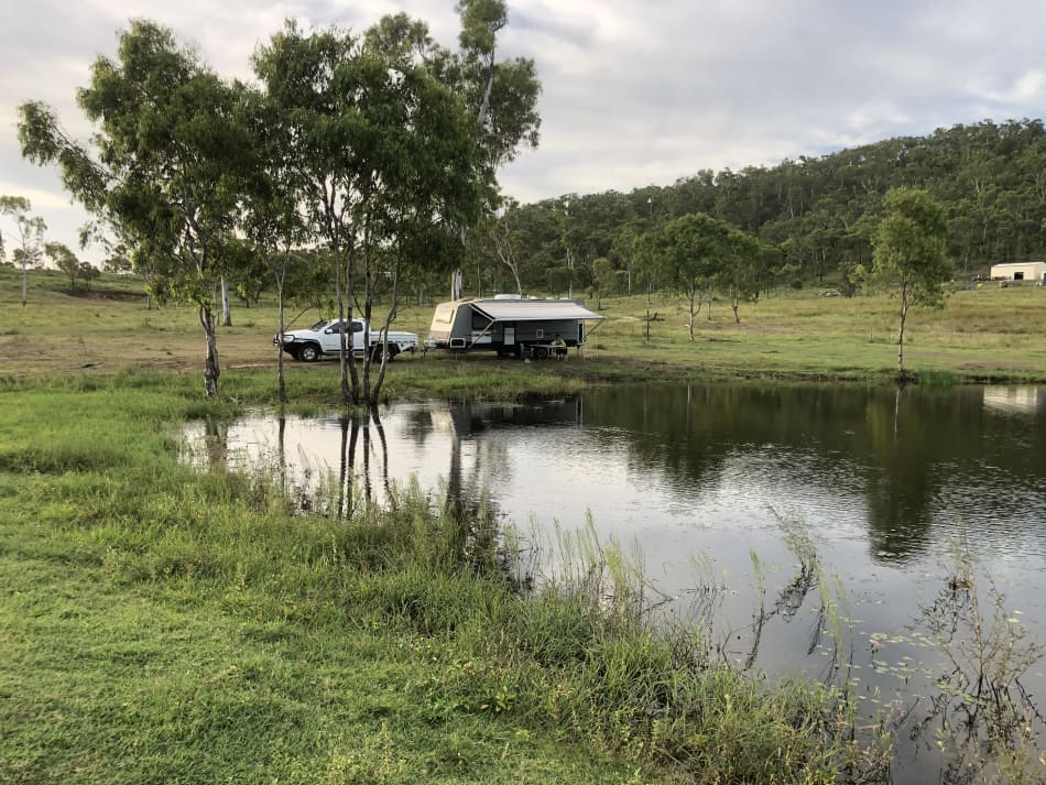 Camp beside the dam