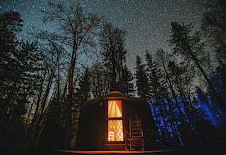 Small Yurt in the Woods