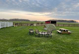 Camping on our Organic Farm