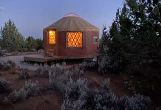 Desert yurt with spectacular views