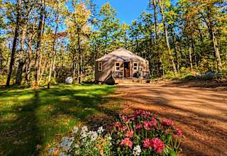 'Driftwood' Year Round Yurt + Sauna