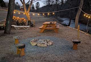 Firefly  tent on the creek bank