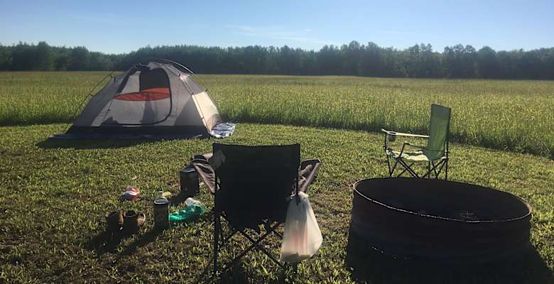 Tent Camp Site 1 Night Sky Glow Wi 1 Hipcamper Review And 15 Photos