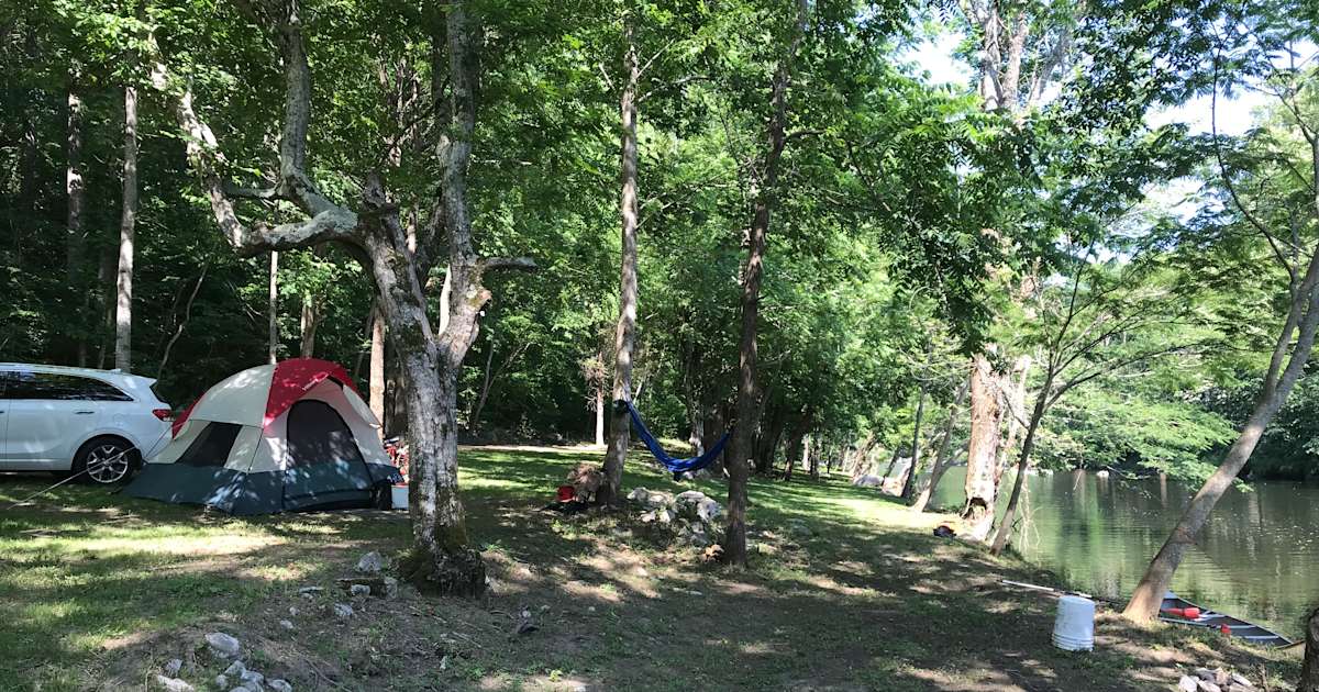 Tent Camping Townsend Tn Little River Campground Drone Tour Youtube