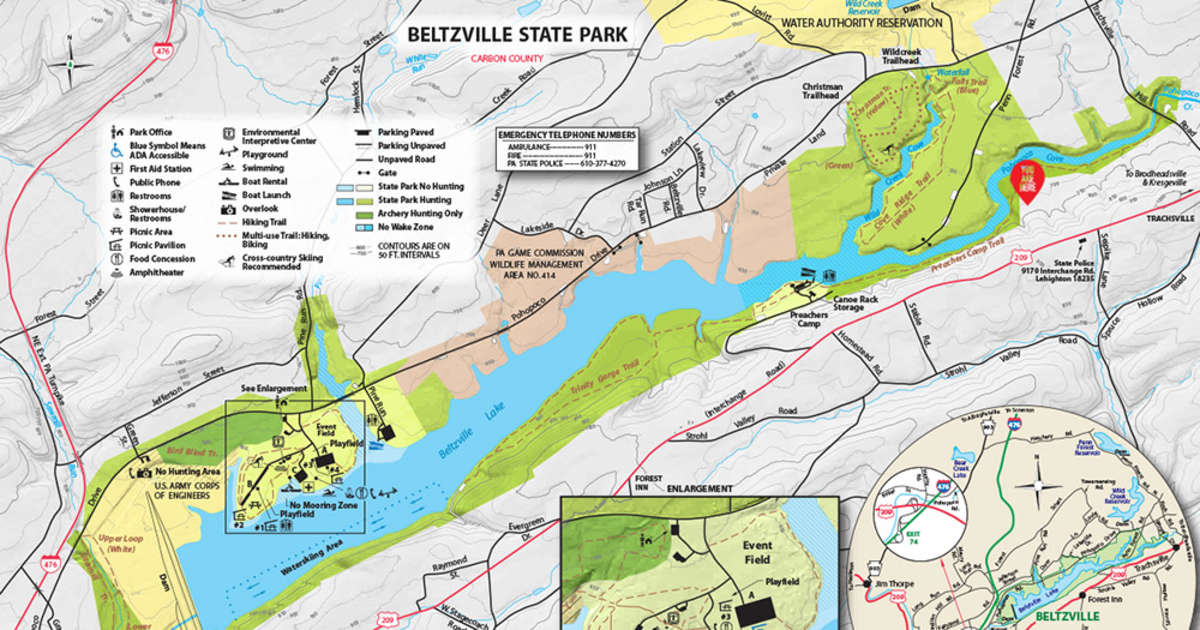 Beltzville State Park Map Car Camp In The Woods Near A Lake, Camp Blackbird, Pa: 64 Hipcamper Reviews  And 117 Photos
