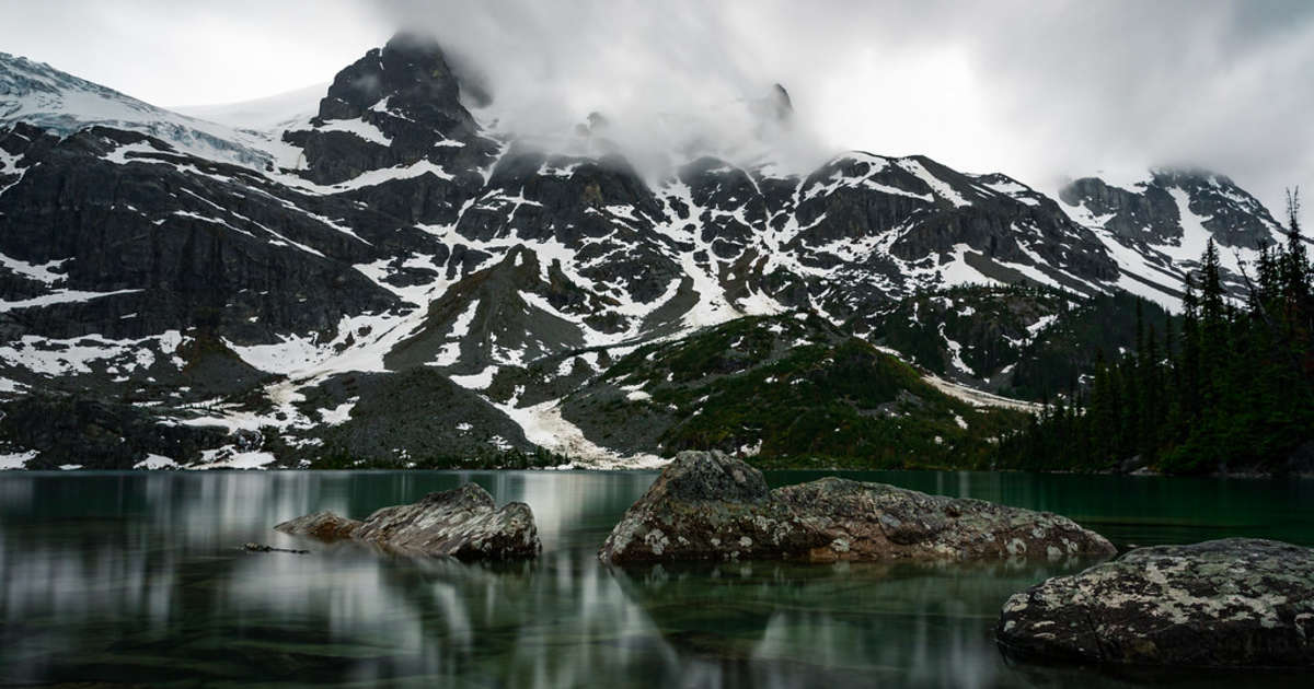 Camping near joffre top lake