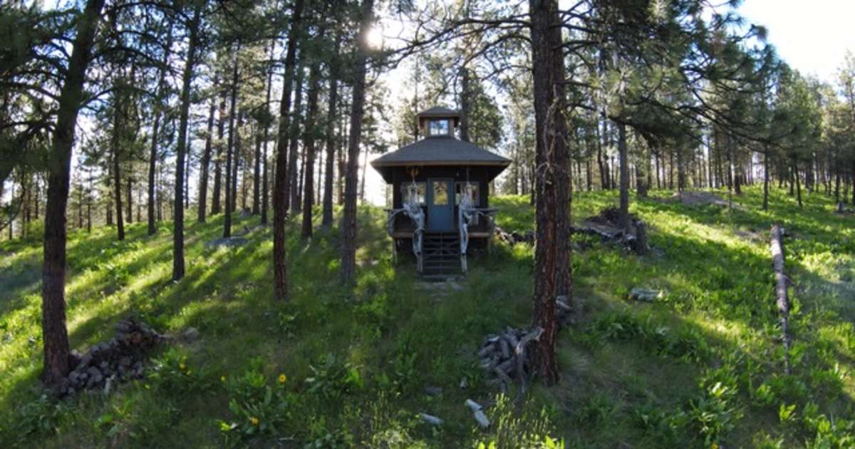 log cabin tent