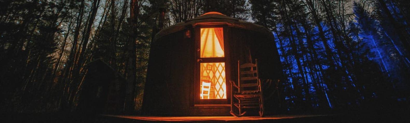 Small Yurt in the Woods