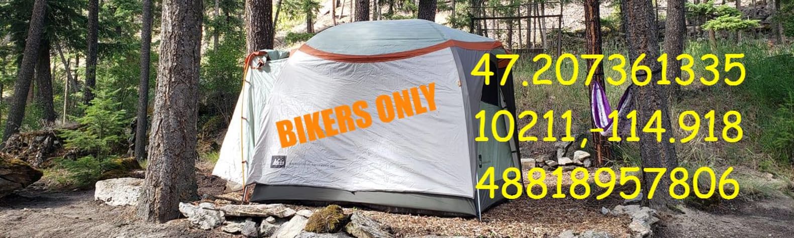Motorcyle Only tent camp, SUPERIOR