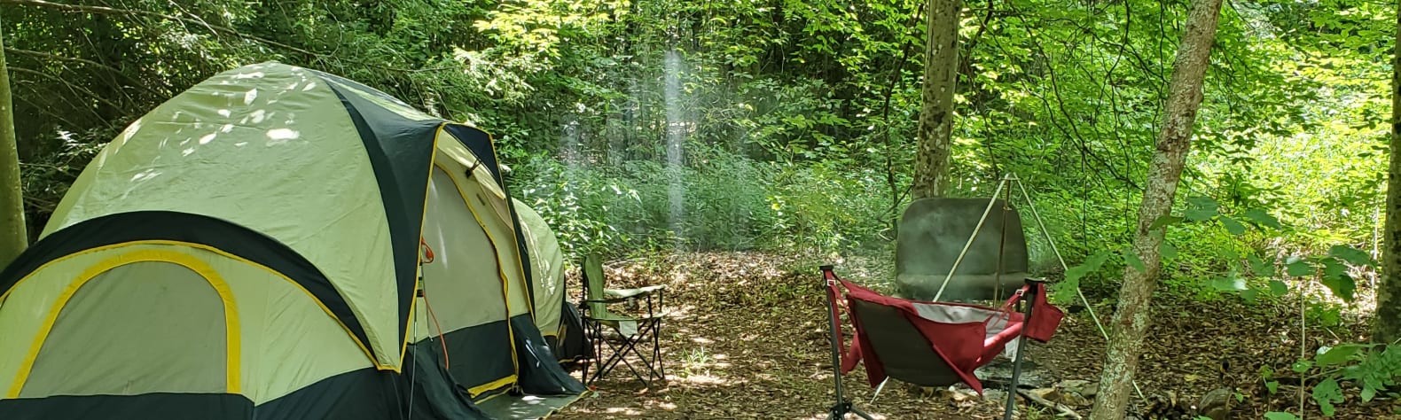 Private primitive camping