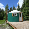 The Off-Grid Green Yurt in the Wood