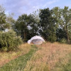 Dome tent glamping at Tri-pond