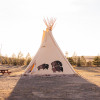 Tipi Painted Buffalo 22 ft Cheyenne