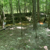 Hammock camp by small stream