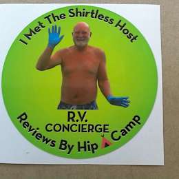 Hipcamper Shirtless host Steve