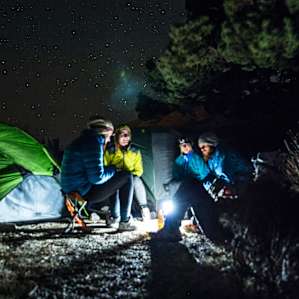 This campsite is a virtual wind tunnel! Make sure to anchor that tent well. The views at night are amazing though!