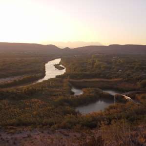 Sunset from the peak on the south side of camp.