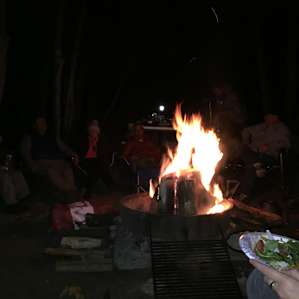 More fun and friendship around the campfire at site 15...